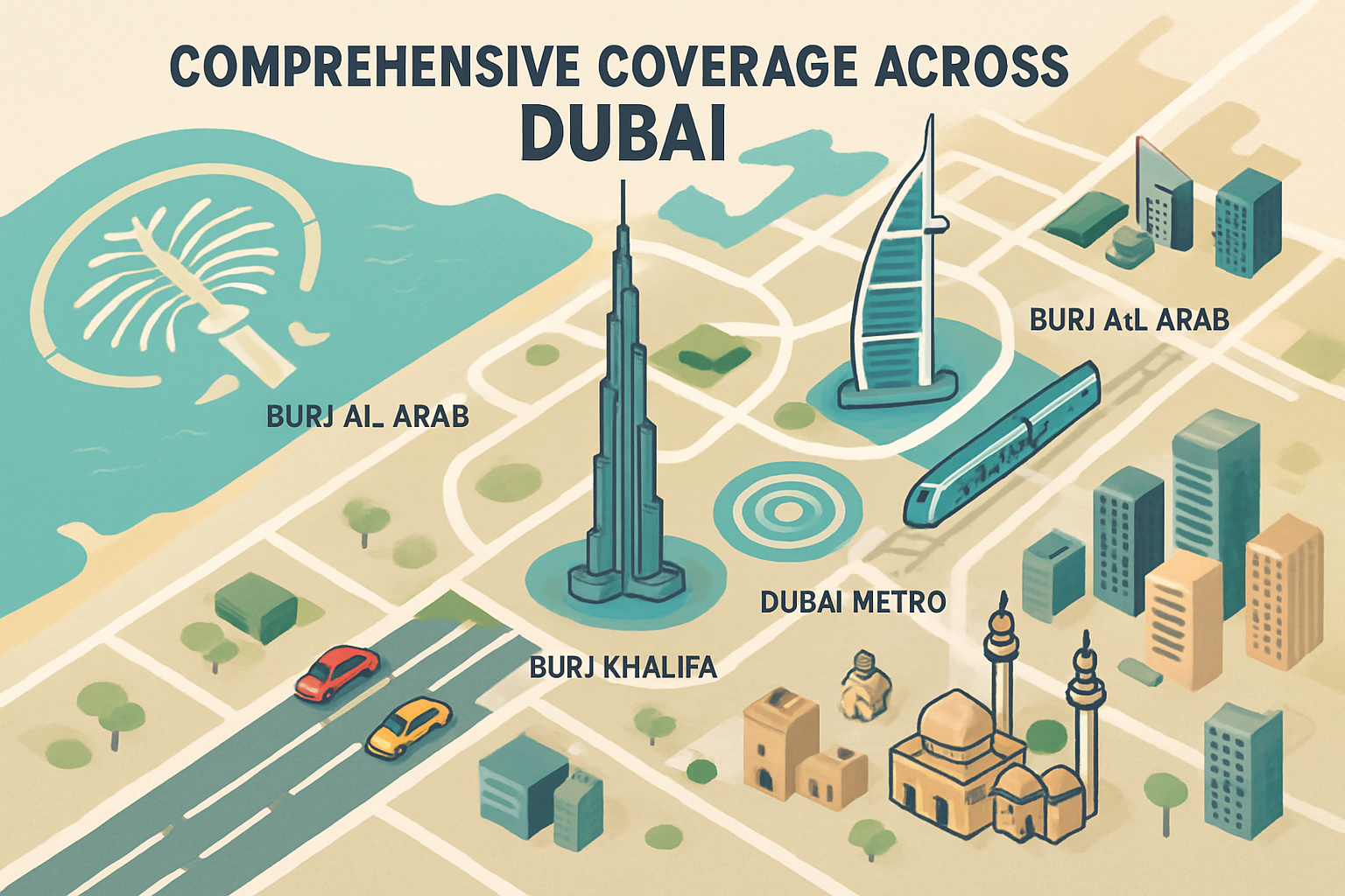 Comprehensive Coverage Across Dubai